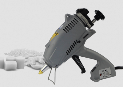 MS 200.E tank glue gun for sensitive adhesives and rough working environments