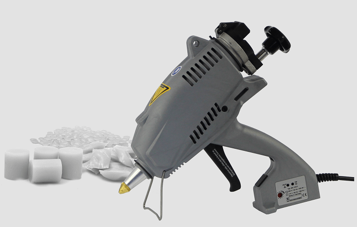 MS 200.E Klebepistole mit diversen Klebstoffformen (LED aus)